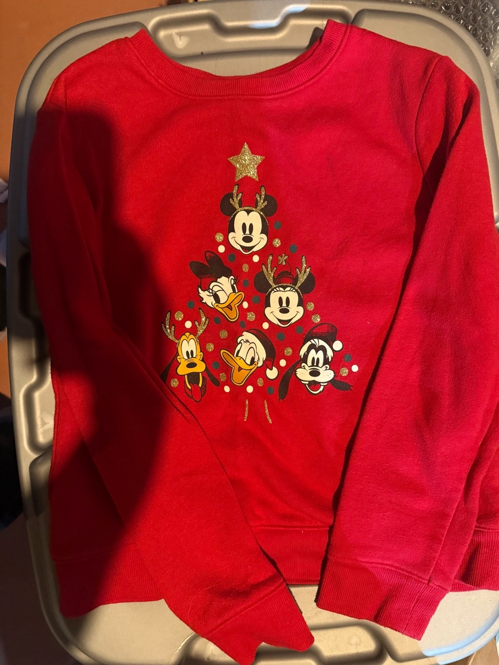 Disney Mickey Mouse Christmas Tree Sweatshirt